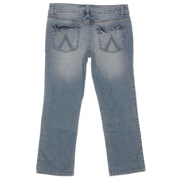 Delias Bailey Straight Crop Jeans Size 7/8 Juniors Distressed Measures 31 x 25 - Picture 3 of 9